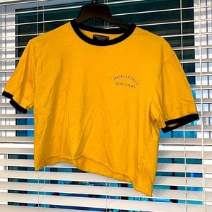 Vintage, distressed, crop top